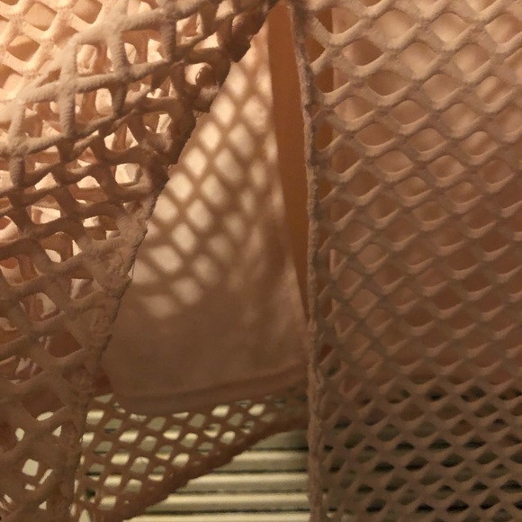 TopShop | Peach & Black Net Maxi Dress | 6 - Picture 9 of 13